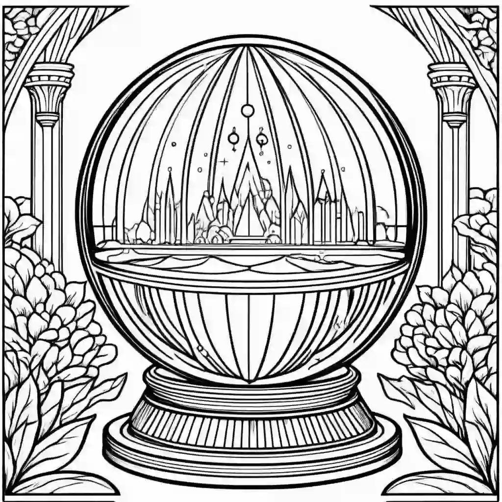 Crystal Ball coloring pages